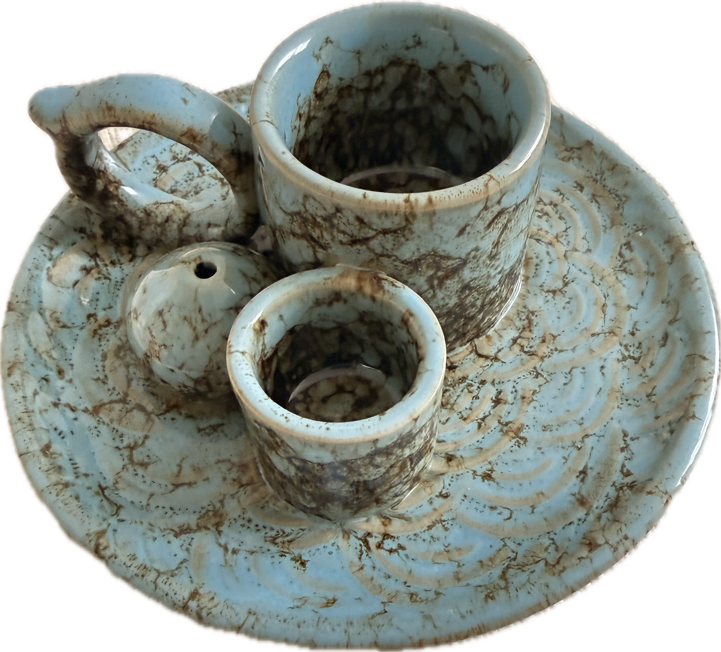 Ceramic 4 in 1 Incense & Candle Holder