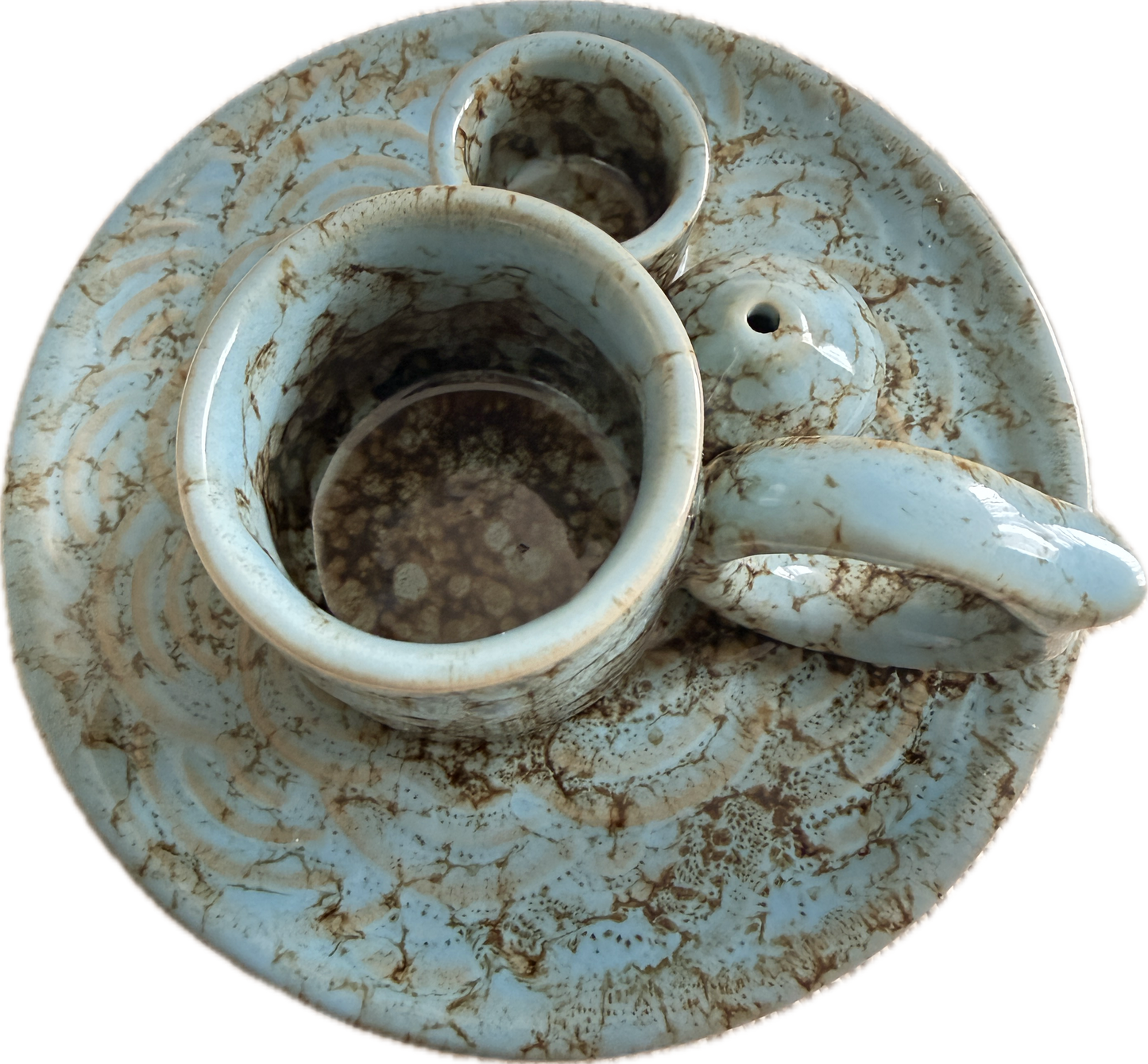 Ceramic 4 in 1 Incense & Candle Holder