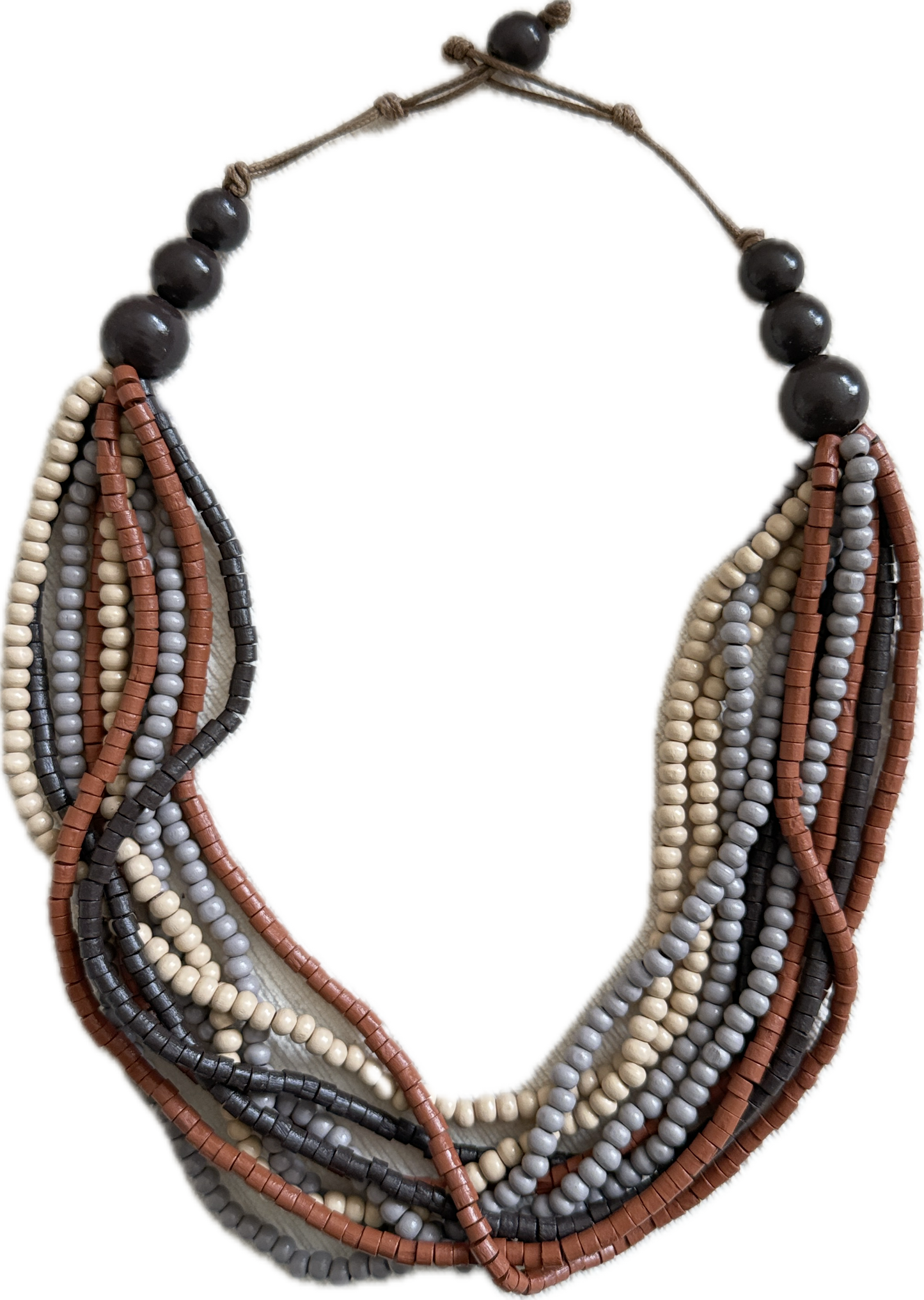 Handmade Wooden Beads Necklace Set